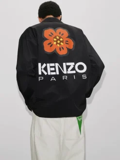 KENZO Giacche<GIACCA LEGGERA BOKE PLACED Nero