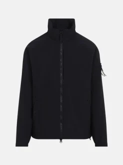 STONE ISLAND Giacche<GIACCA LIGHT SOFT SHELL-R_E.DYE Nero