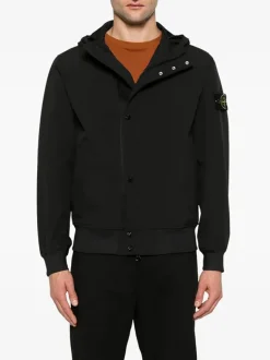 STONE ISLAND Giacche<GIACCA LIGHT SOFTSHELL Nero