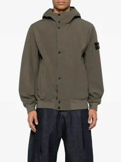 STONE ISLAND Giacche<GIACCA LIGHT SOFTSHELL Verde