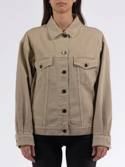 PALM ANGELS Giacche<GIACCA LOOSE BULL Beige