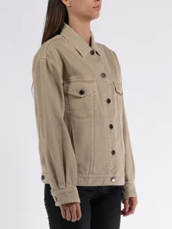 PALM ANGELS Giacche<GIACCA LOOSE BULL Beige
