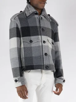 ETRO Giacche<GIACCA MAGLIA Bianco, Grigio