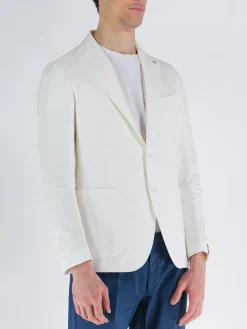 TAGLIATORE Giacche<GIACCA MONTECARLO MONOPETTO Bianco