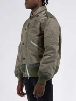 SACAI Giacche<GIACCA NYLON TWILL BLOUSON Verde