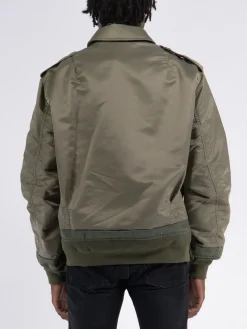 SACAI Giacche<GIACCA NYLON TWILL BLOUSON Verde