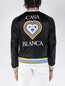 CASABLANCA. Giacche<GIACCA SILK SOUVENIR Nero