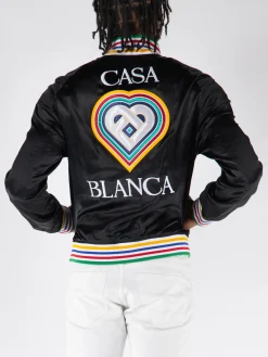 CASABLANCA. Giacche<GIACCA SILK SOUVENIR Nero