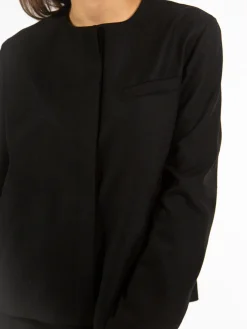 LOULOU STUDIO Giacche<GIACCA TWILL LIGHT FLANNEL Nero