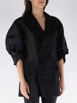 SACAI Giacche<GIACCA VOLIE x TAFFETA Nero