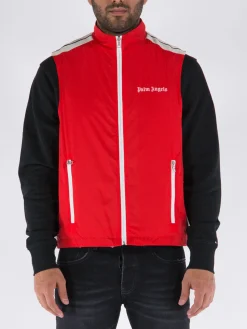 PALM ANGELS Giacche<GILET CLASSIC LOGO VEST Rosso