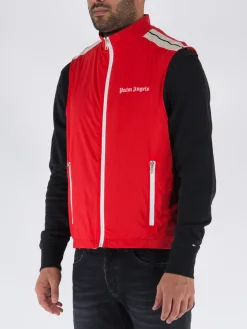 PALM ANGELS Giacche<GILET CLASSIC LOGO VEST Rosso