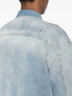 VETEMENTS. Giacche<GIUBBOTTO DENIM Blu