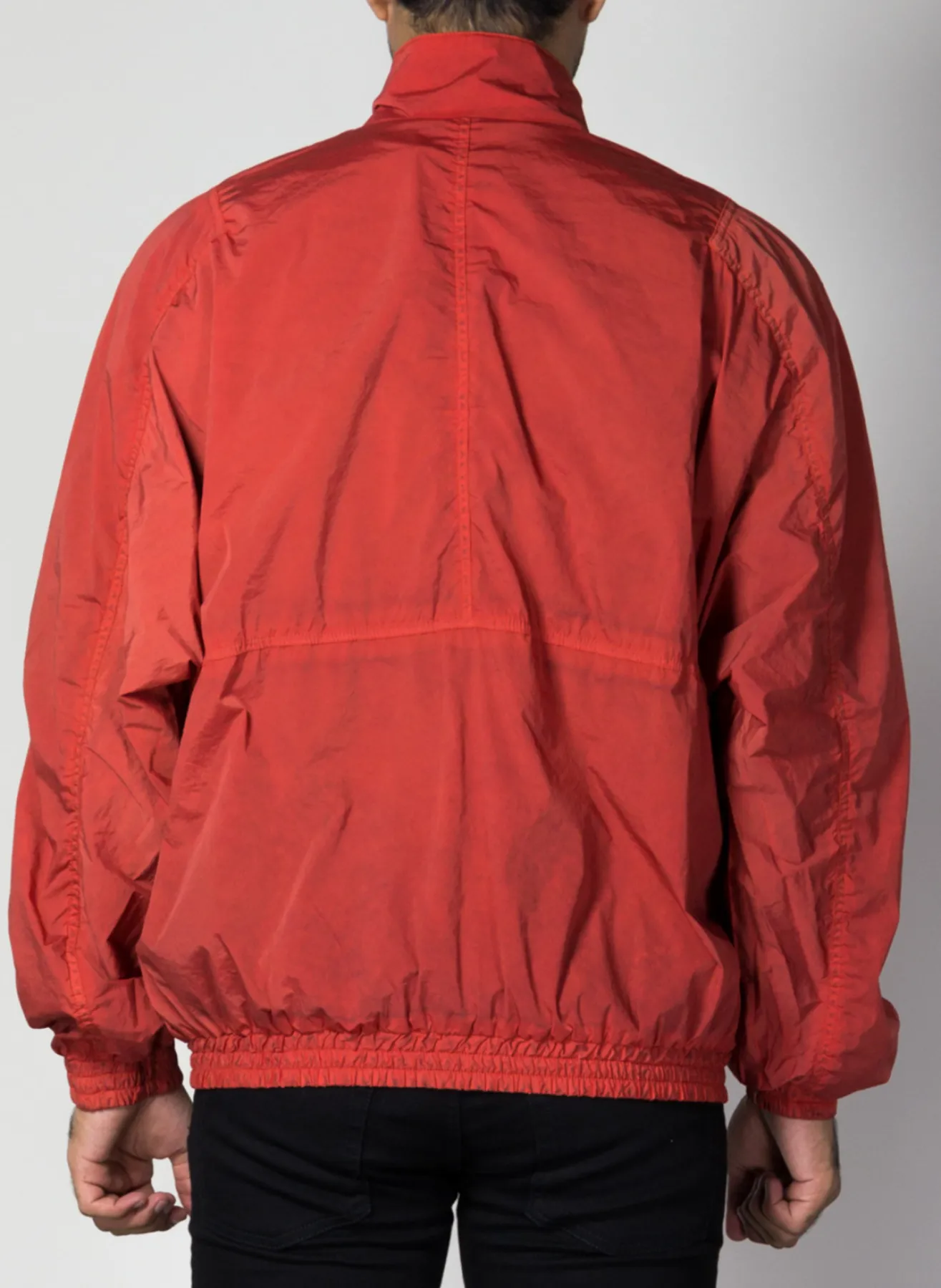 Giacche<GIUBBOTTO WINDBREAKER WASHED Rosso