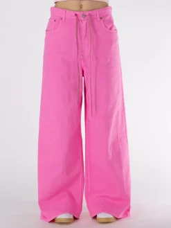 MM6 MAISON MARGIELA Jeans<JEANS A BAGGY A VITA ALTA Rosa