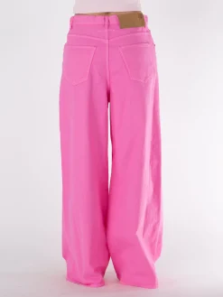 MM6 MAISON MARGIELA Jeans<JEANS A BAGGY A VITA ALTA Rosa