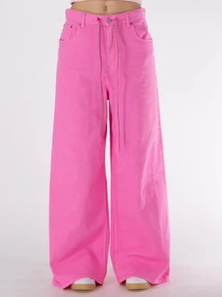 MM6 MAISON MARGIELA Jeans<JEANS A BAGGY A VITA ALTA Rosa