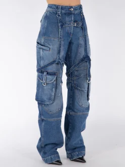 OFF-WHITE Jeans<JEANS CARGO OVER Blu