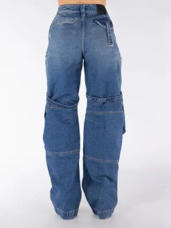 OFF-WHITE Jeans<JEANS CARGO OVER Blu