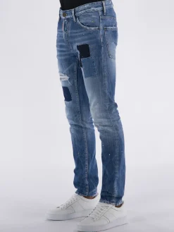 DSQUARED Jeans<JEANS COOL GUY PATCH STRETCH DENIM Azzurro