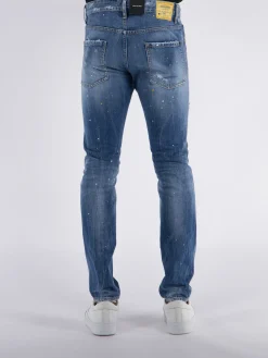 DSQUARED Jeans<JEANS COOL GUY PATCH STRETCH DENIM Azzurro