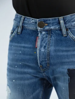 DSQUARED Jeans<JEANS COOL GUY PATCH STRETCH DENIM Azzurro