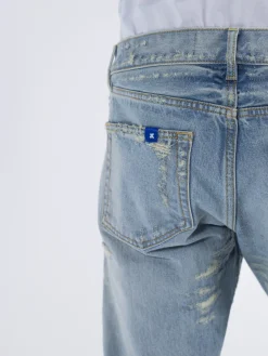 DESMORE Jeans<JEANS DESTROYED LIGHT DENIM Azzurro, Giallo, Verde