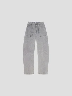 THE ATTICO Jeans<JEANS EFFIE LONG Grigio