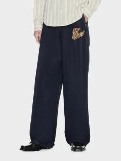 OFF-WHITE Jeans<JEANS FLARE 90S LOGO Blu
