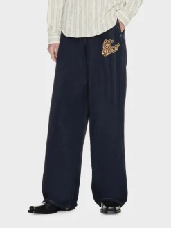 OFF-WHITE Jeans<JEANS FLARE 90S LOGO Blu