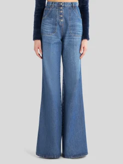 ETRO Jeans<JEANS FLARED Azzurro
