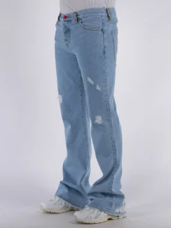 MEMBERS OF THE RAGE Jeans<JEANS FLARED DENIM Azzurro