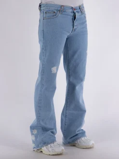 MEMBERS OF THE RAGE Jeans<JEANS FLARED DENIM Azzurro