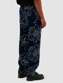 ARTE Jeans<JEANS FLOWER STITCH ALL-OVER Bianco, Blu