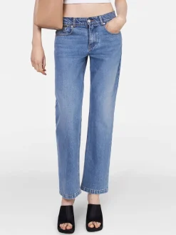 STELLA MCCARTNEY Jeans<JEANS ICONIC FALABELLA CHAIN MID Blu