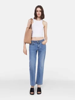 STELLA MCCARTNEY Jeans<JEANS ICONIC FALABELLA CHAIN MID Blu