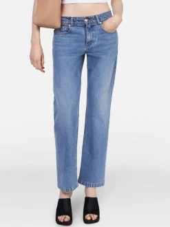 STELLA MCCARTNEY Jeans<JEANS ICONIC FALABELLA CHAIN MID Blu