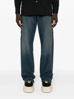 MM6 MAISON MARGIELA Jeans<JEANS IN DENIM A GAMBA DRITTA Verde