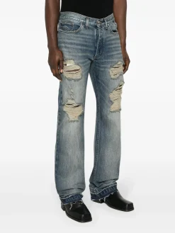RHUDE Jeans<JEANS IN DENIM BEACH BUM Grigio