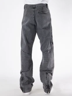 MM6 MAISON MARGIELA Jeans<JEANS MID RISE STRAIGHT LEG Grigio