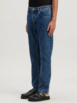 PALM ANGELS Jeans<JEANS MONOGRAM STRAIGHT Blu
