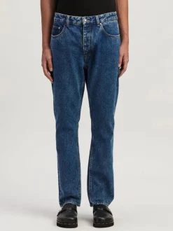 PALM ANGELS Jeans<JEANS MONOGRAM STRAIGHT Blu
