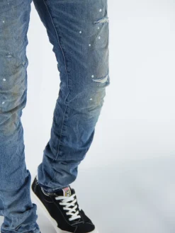 PURPLE DENIM Jeans<JEANS P001 Azzurro