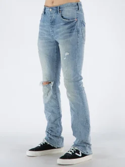 PURPLE DENIM Jeans<JEANS P004 Azzurro, Bianco, Blu