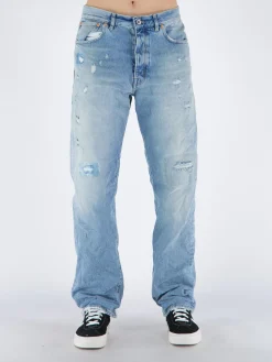 PURPLE DENIM Jeans<JEANS P011 Azzurro, Bianco, Blu