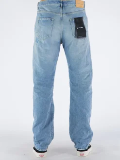 PURPLE DENIM Jeans<JEANS P011 Azzurro, Bianco, Blu