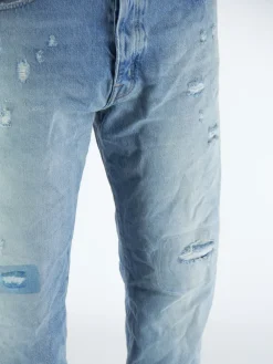 PURPLE DENIM Jeans<JEANS P011 Azzurro, Bianco, Blu