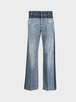 STELLA MCCARTNEY Jeans<JEANS PANELED BLUE DENIM Azzurro, Blu