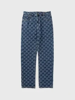 DAILY PAPER Jeans<JEANS SHIELD LASER WASHED Azzurro, Bianco