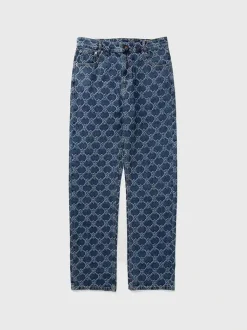 DAILY PAPER Jeans<JEANS SHIELD LASER WASHED Azzurro, Bianco